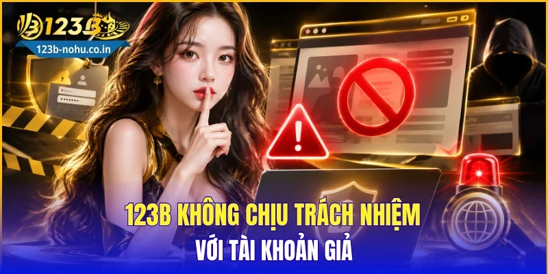 123B không chịu trách nhiệm với tài khoản giả