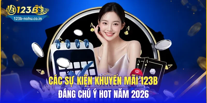 Các sự kiện khuyến mãi 123B đáng chú ý hot năm 2026
