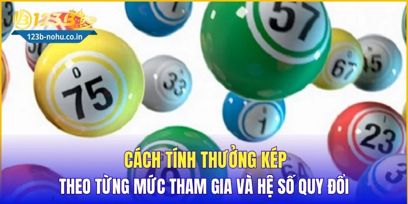 Cách tính thưởng kép theo từng mức tham gia và hệ số quy đổi