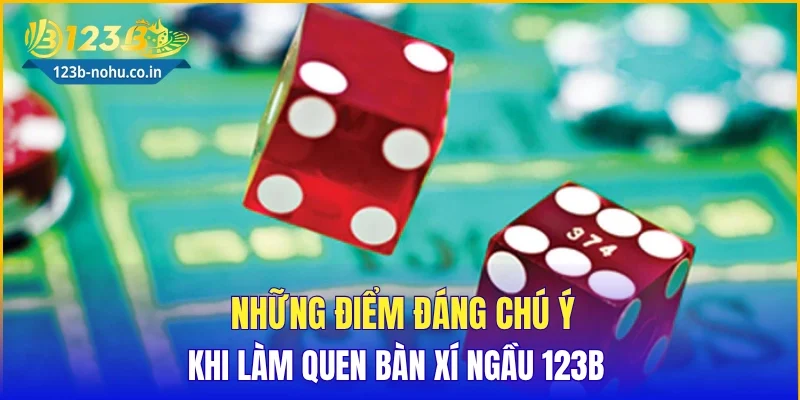 Những điểm đáng chú ý khi làm quen bàn xí ngầu 123B